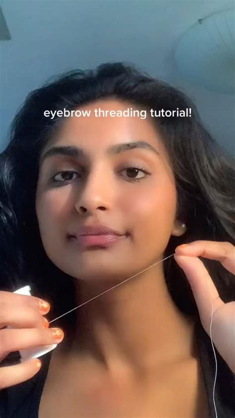 Eyebrow threading tutorial c:badgalriyriy #makeuptutorial #makeuptips # ...