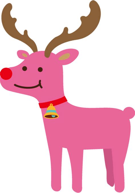 christmas Deer Pink Reindeer for Reindeer for Christmas - 836x1024