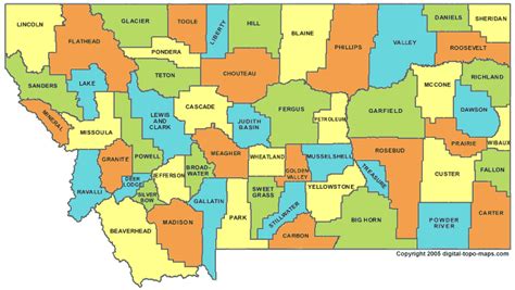 Montana Kids Count Data By County 2011 | County map, Montana, Big sky country