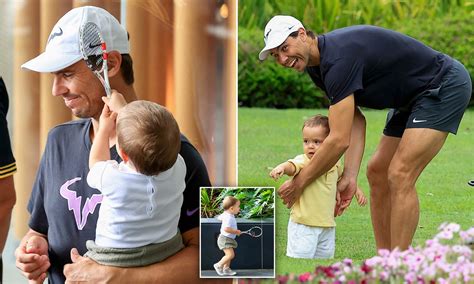 Rafael Nadal in heartwarming scenes with his baby son in Australia