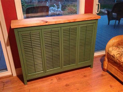 Table - Cabinet made with recycled shutters. Cabinet Making, Green Living, Shutters, Upcycle ...