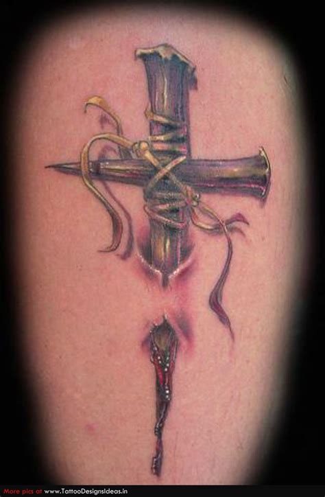 Wooden Cross Tattoo
