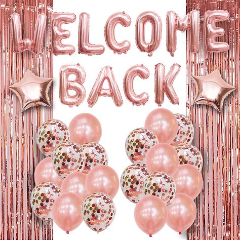 Buy Welcome Back Decorations Office Welcome Back Balloons Welcome Back Banner Welcome Home ...