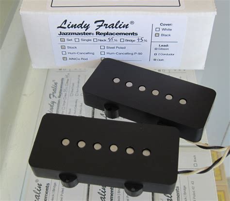 Lindy Fralin Jazzmaster Pickups Stock Set with +5% Bridge