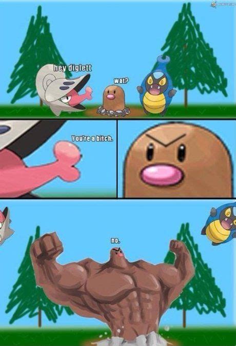 The truth of diglett... | Pokemon funny, Pokemon memes, Pokemon