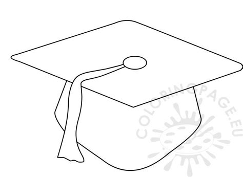 Graduation Cap Coloring Page Printable - Printable Word Searches