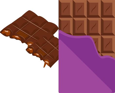 Dark chocolate,illustration, vector on white background. 13776631 ...