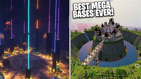 3 BEST Minecraft MEGA BASES Built in Hardcore (BEST Mega Bases) - YouTube