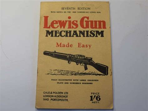 98) Original WW2 Pamphlet Lewis Gun Mechanism Made Easy 1942 - World ...