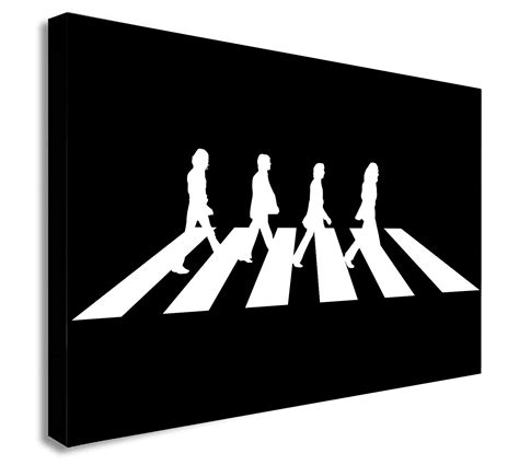 The Beatles Abbey Road - Canvas Wall Art Framed Print - Various Sizes ...