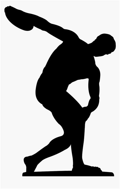 Discus Throw Silhouette , Transparent Cartoons - Discus Throw Silhouette, HD Png Download ...