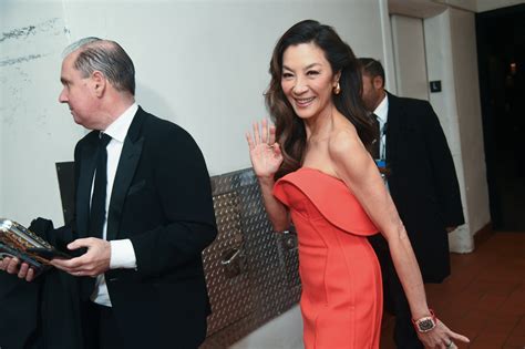 Michelle Yeoh backstage during Hollywood's favorite night - Golden Globes