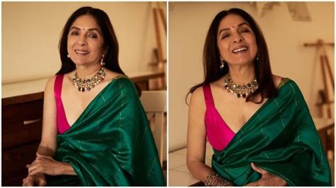 Neena Gupta is graceful in a silk saree and sleeveless blouse, fan says 'You are ageing ...