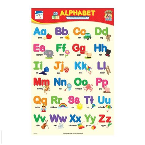 ET 337 Educational Alphabet Poster Chart Big and Small letters | Shopee ...