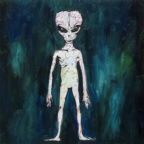 Alien Only Painting by Fabrizio Cassetta - Fine Art America