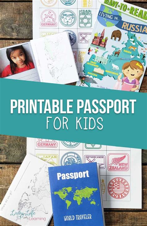 Printable Passport for Kids: Explore the World from Home | Passports for kids, Passport template ...