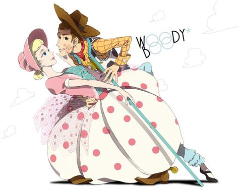 Woody and Bo Peep from Toy Story | Woody toy story, Toy story movie ...