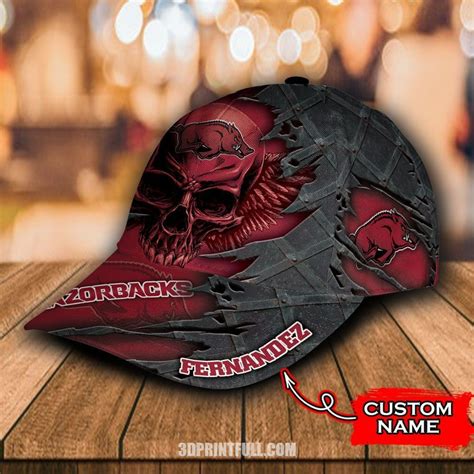 Arkansas Razorbacks 3D Classic Cap Logo Skull Trending - HomeFavo