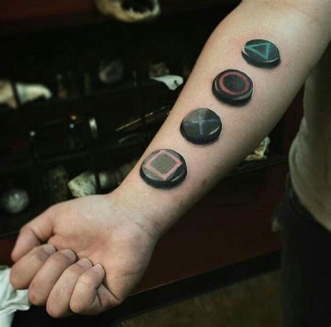 By Ronny James | OH | #Playstation #Tattoo #RealismTattoo #Realism #Joystick #Game #Games ...