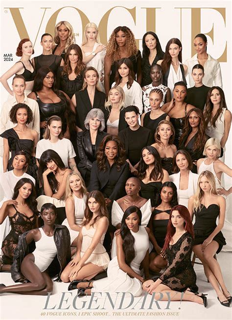 Vogue editor's last cover assembles 40 of the most famous women in the ...