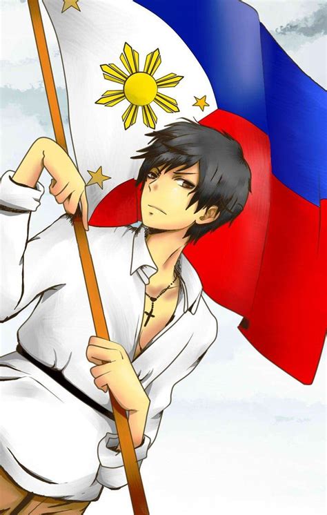 Philippines Philippine Art, Anime Drawing Books, Anime Art, Hetalia Philippines, Flag Drawing ...