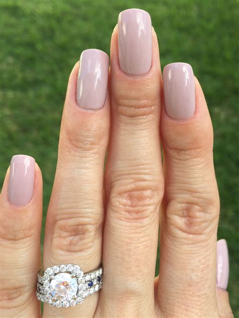 Essie - Go Go Geisha - light purple mauve nails - neutral manicure | Mauve nails, Prom nails ...