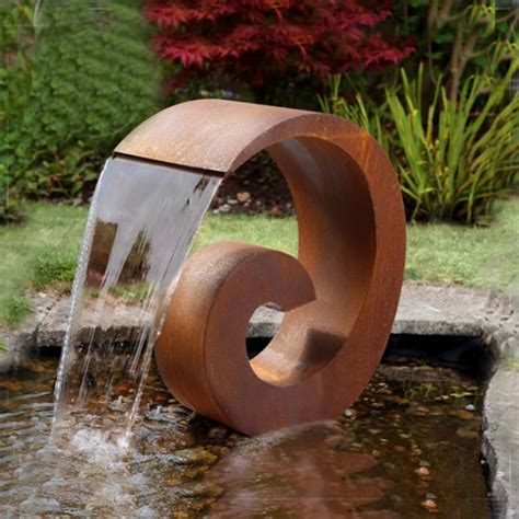 Ammonite Stainless Steel Cascading Water Feature - Buy Stainless Steel ...