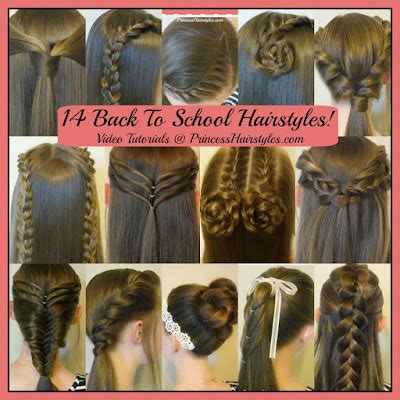 14 Easy Hairstyles For School Compilation! 2 Weeks Of Heatless Hair ...