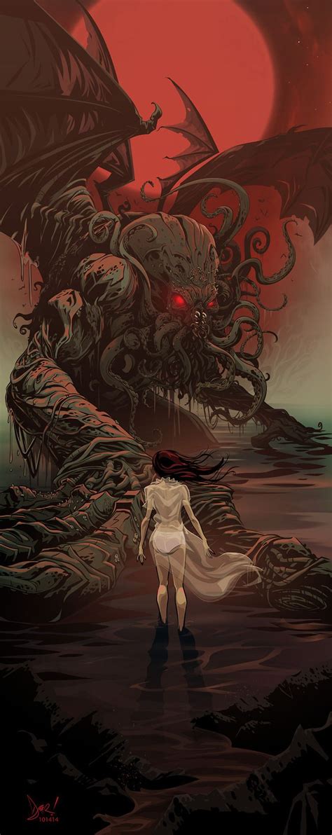 Astonishing Cthulhu Fan Art by Derek Ring - "He is Risen" — GeekTyrant | Cthulhu art, Dark ...