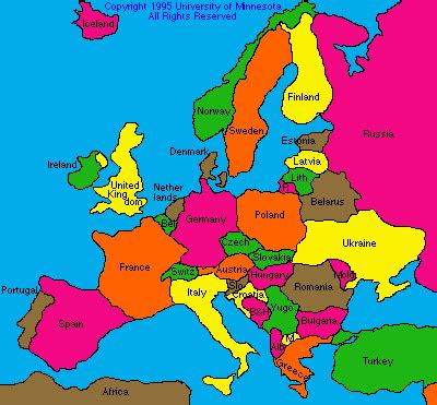 Map Europe Countries - Share Map