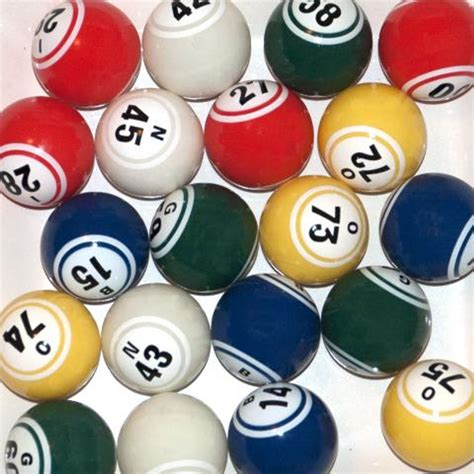 Double Numbered Multi-Colored Bingo Balls Bingo Balls - Bingo Supply Warehouse