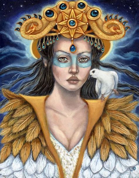 Ishtar goddess pagan illustration fine art print image 0 | Dioses ...