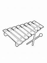 Wooden Xylophone Coloring Page For Kids Free 48% OFF sketch template