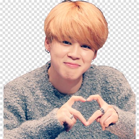 Jimin Forming A Heart - Original Size PNG Image - PNGJoy