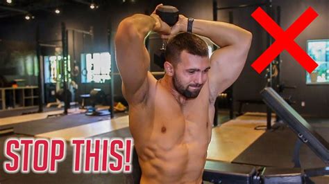 How To PROPERLY Overhead Dumbbell Tricep Extension | 3 Muscle Gain Variations - YouTube