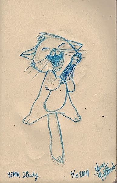 Mary Highstreet: Daily Sketch | Yzma Cat Study