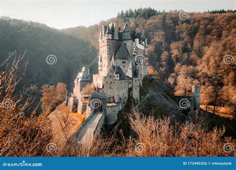 Eltz Castle at Sunrise, Rheinland-Pfalz, Germany Editorial Photo ...