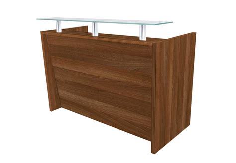 Buy Mahmayi Modern Reception Desk with Glass Top Desk| Office Reception ...