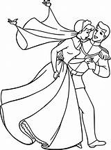 Cinderella And Prince Charming Coloring Pages  Kidsworksheetfun sketch template