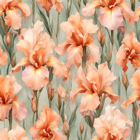 Download Bearded Iris Flowers Peach Royalty-Free Stock Illustration Image - Pixabay