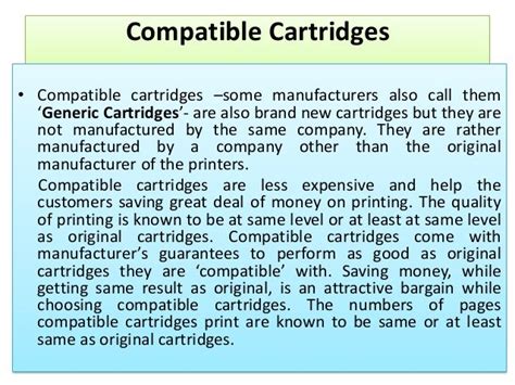 Know your printer cartridges