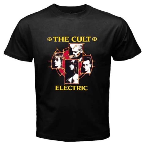 New The Cult Rock Band Legend Electric Album Men's Black T Shirt Size S 3XL-in T-Shirts from Men ...