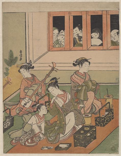 Suzuki Harunobu | The Watchers and the Watched | Japan | Edo period (1615–1868) | The ...