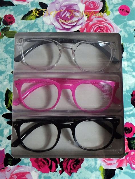 Betsey Johnson Hot Pink Reading Glasses 3 Pack Readers (+2.00 ...