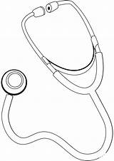 Stethoscope coloring Page  ColouringPages sketch template