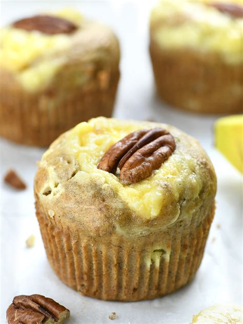 Banana Cream Cheese Muffins - Easy Moist Banana Muffin Recipe