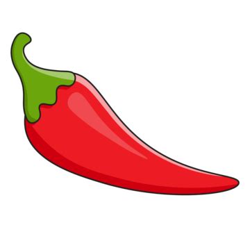 Vector Illustration Of A Spicy Chili Pepper With Flame Cartoon Red For Mexican Indian Or Thai ...