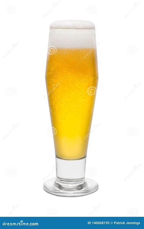 Classic Pilsner Beer, with Foam Head 1 Stock Image - Image of full, beverage: 140068195