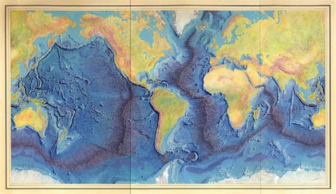 1977: World Ocean Floor Map - Marie Tharp - The