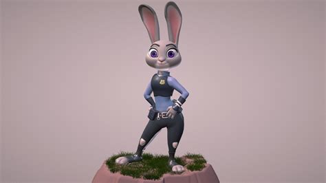 Judy Hopps from Zootopia - 3D model by annupanthaky [84bed7a] - Sketchfab